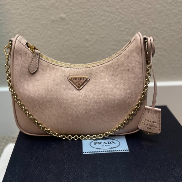 Prada Re-Edition 2005 Saffiano leather bag (beige colour) - Full package unused - Picture 3 of 5